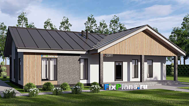 Проект одноэтажного дома F-20897