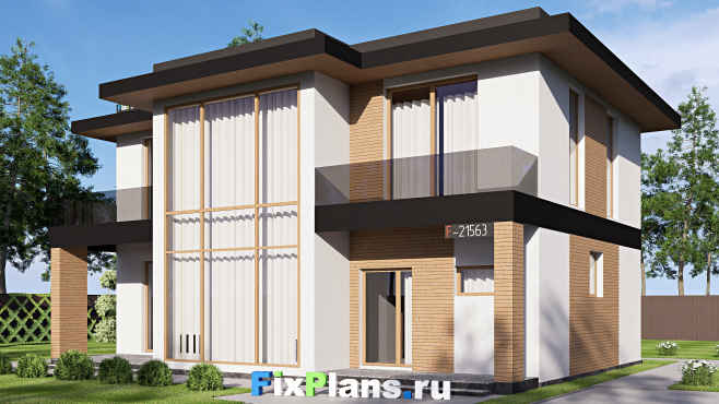Проект двухэтажного дома F-21563