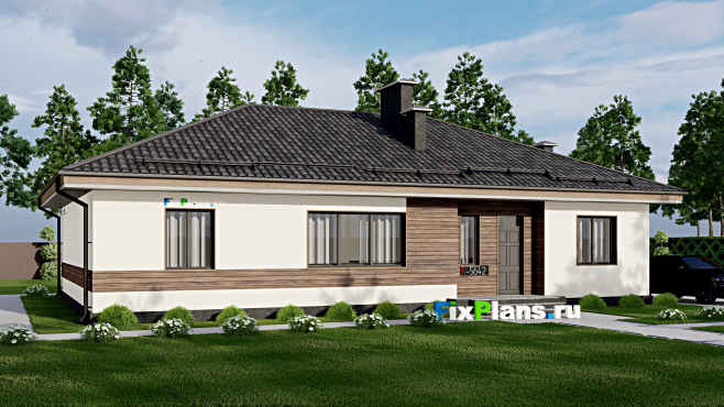Проект одноэтажного дома F-5642